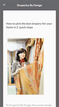 Mobile Screenshot of draperiesbydesign.org